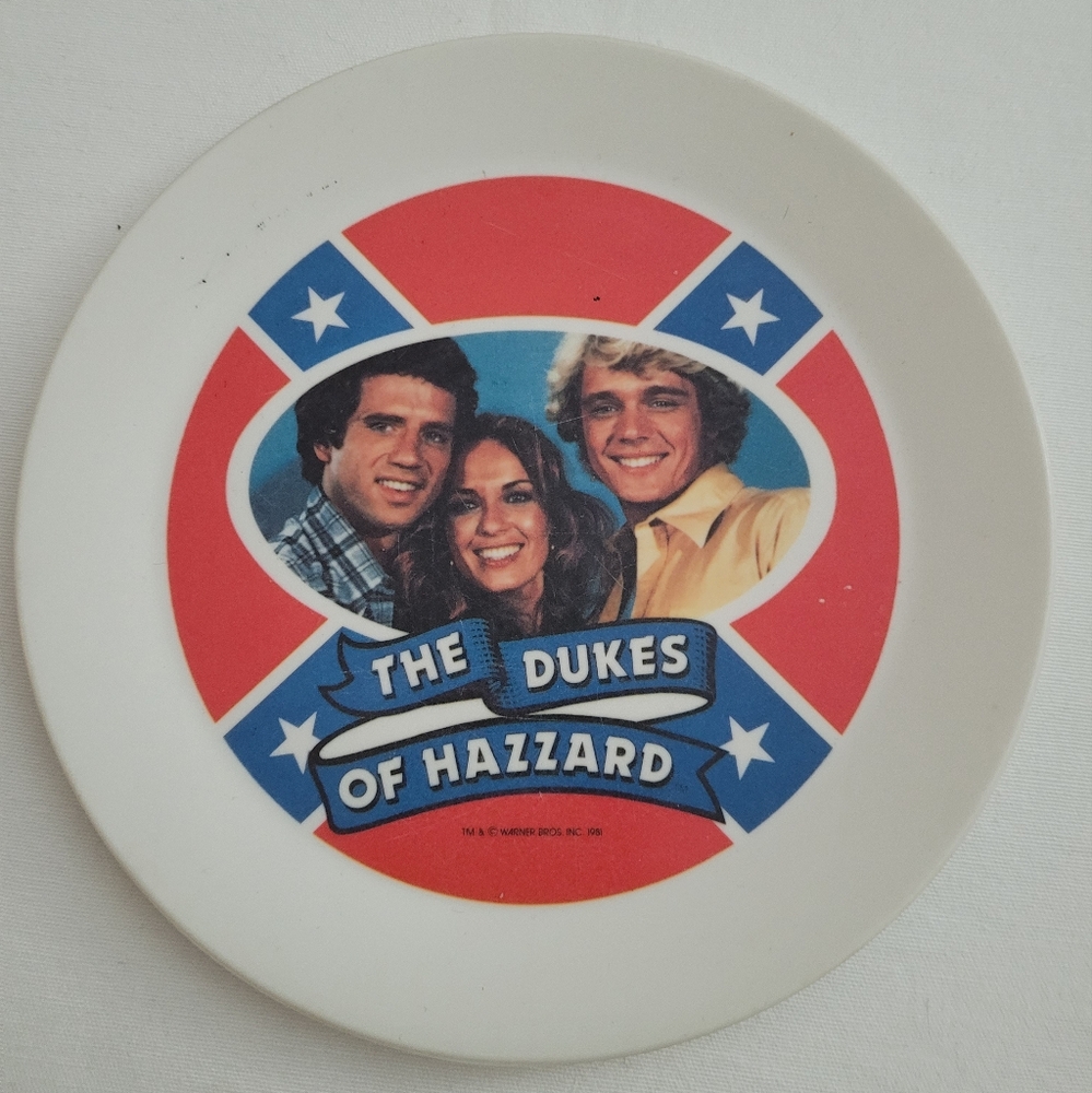 Vintage The Dukes of Hazzard Collectible Plate by Deka Warner Brothers 1981